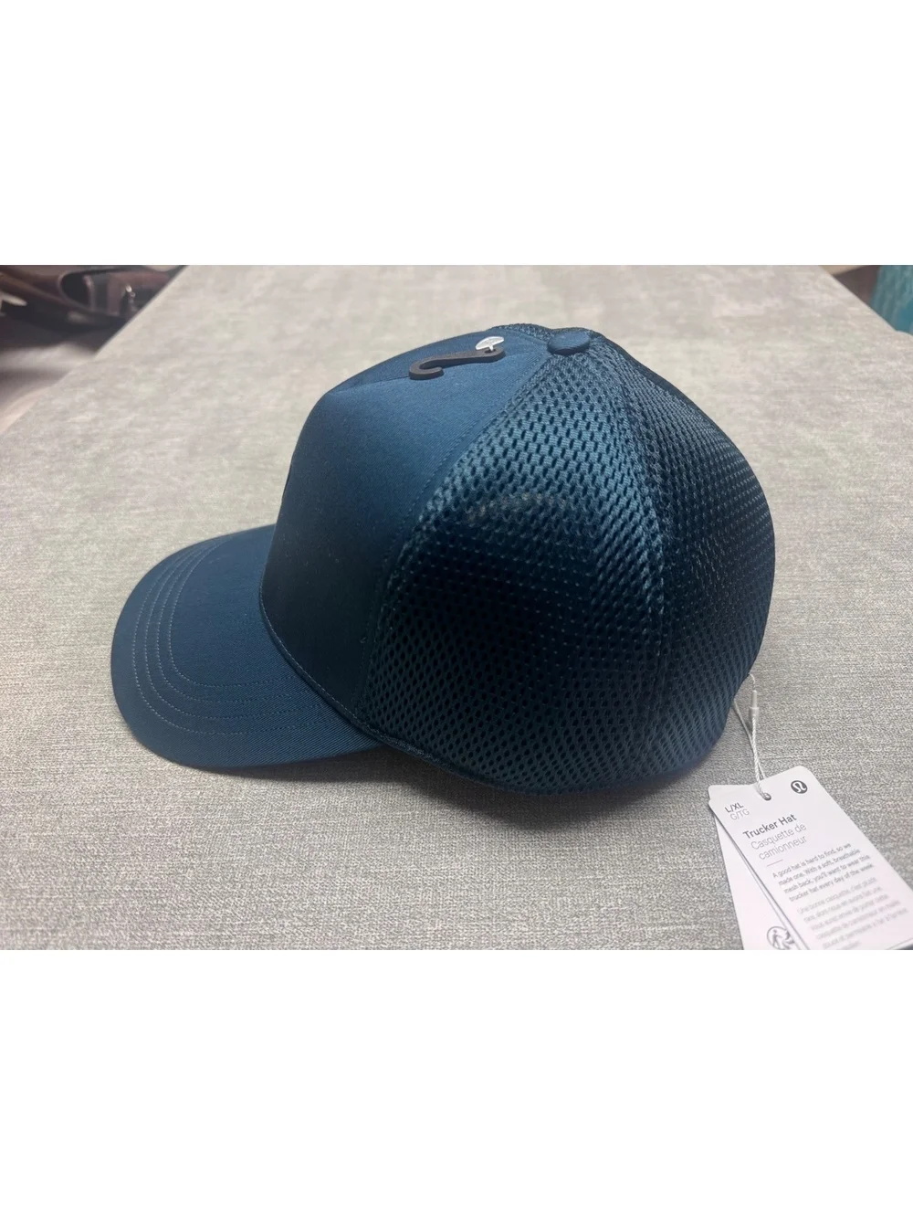 Lululemon Trucker Hat L/XL Navy Blue Mesh Snapback NWT Adjustable Cap